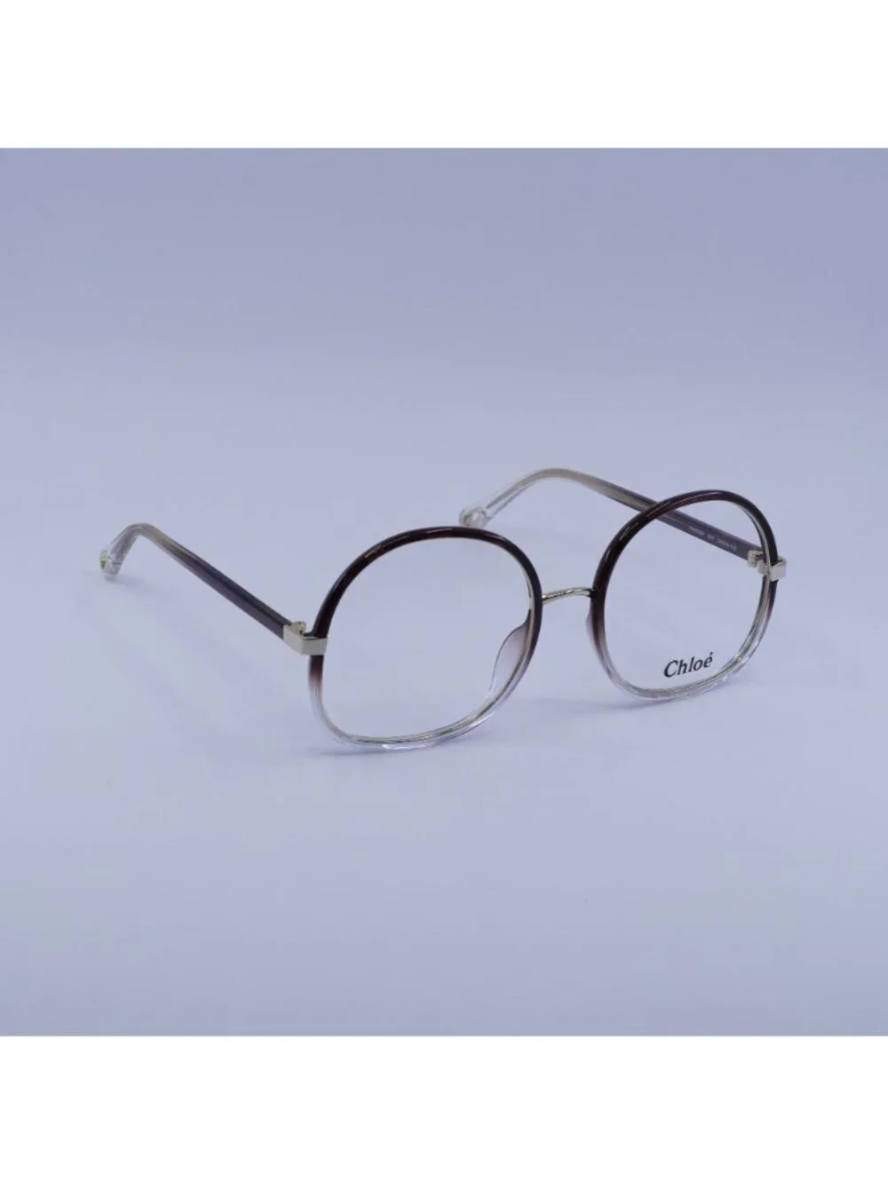 Chloe CH0032O 002 Eyeglasses Brown Gradient 55mm Round Frame